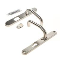 Intersteel Veiligheidsbeslag SKG3 smal geveerd kruk/kruk verkropt PC72mm kerntrekbeveiliging - RVS - thumbnail