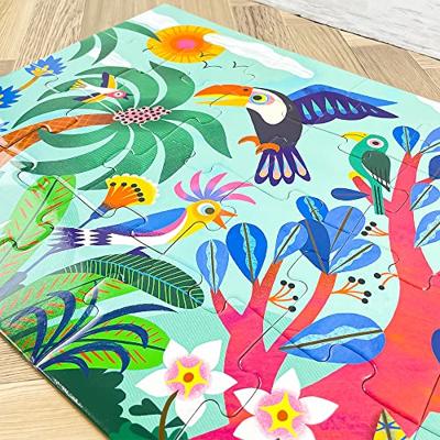 24-delige puzzel Coco de Toekan DJECO blauw