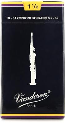 Vandoren SR2015 Traditional rieten voor sopraan-saxofoon 1.5, 10 stuks Vandoren SR2015 Traditional rieten voor sopraan-saxofoon 1.5, 10 stuks