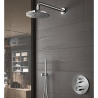 Complete Regendouche Hotbath Get Together IBS1A Inbouwset Met 2-Weg Stop Omstel - thumbnail