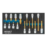 HAZET Dopsleutelbitset - XZN 163-482/15 - 1/2 inch (12,5 mm) vierkant hol - Binnenveeltandprofiel XZN - 15-delig - M5 - M12 - thumbnail