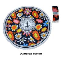 Strandlaken Rond polyester - diameter 150cm - MARITIME - thumbnail