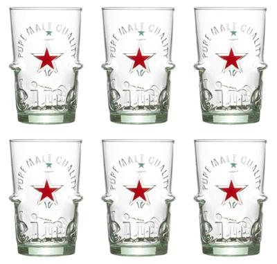 Heineken Bierglazen Silver - 250 ml - 6 stuks