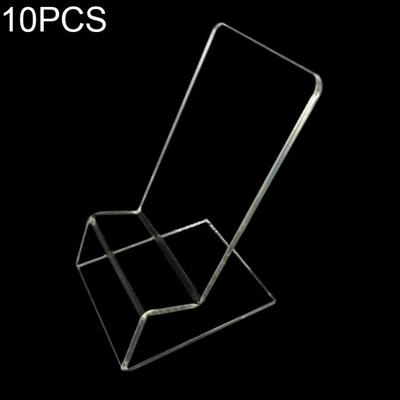 10 PCS acryl mobiele telefoon Display Stand houder voor iPhone Samsung Huawei Xiaomi andere Smartphones (transparant)