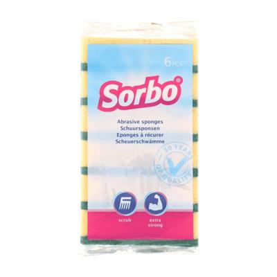 Sorbo schuursponsen 6 stuks