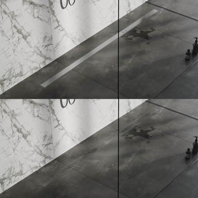 Brauer Douchegoot - 200x7x6.7cm - ondiepe vloerflens - zijuitloop - tegelinlegrooster omkeerbaar - RVS DR-MRF200NG Brauer Douchegoot - 200x7x6.7cm - ondiepe vloerflens - zijuitloop - tegelinlegrooster omkeerbaar - RVS DR-MRF200NG