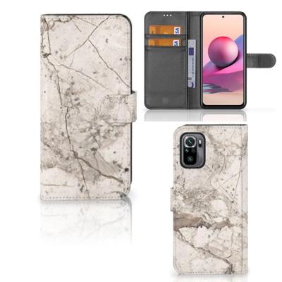 Xiaomi Redmi Note 10S | 10 4G | Poco M5s | Bookcase | Marmer Beige