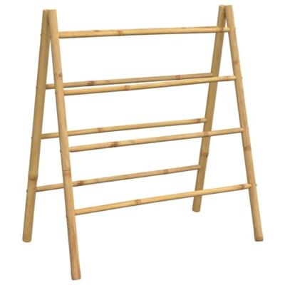 VidaXL Handdoekladder met 4 sporten 90x50x100 cm bamboe VidaXL Handdoekladder met 4 sporten 90x50x100 cm bamboe