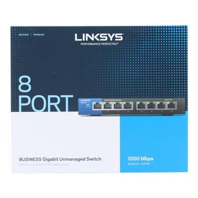 Linksys Lgs108-Eu 8-Poorts Desktop Gigabit-Switch Voor Bedrijven