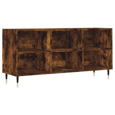 Tv-meubel 103,5x30x50 cm bewerkt hout gerookt eikenkleurig Tv-meubel 103,5x30x50 cm bewerkt hout gerookt eikenkleurig