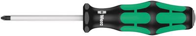 Wera 355 SK PZ Pozidriv schroevendraaier, PZ 0 x 60 mm - 1 stuk(s) - 05009340001