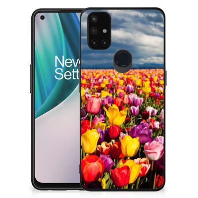 OnePlus Nord N10 5G Bloemen Hoesje Tulpen OnePlus Nord N10 5G Bloemen Hoesje Tulpen