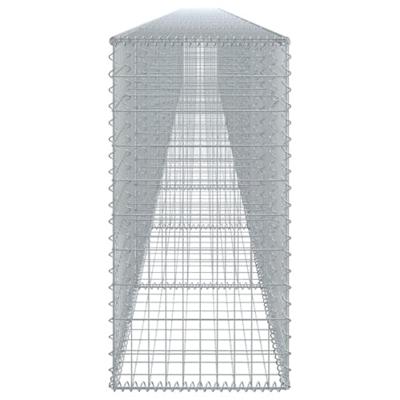 Schanskorf 1100x50x100 cm gegalvaniseerd ijzer zilverkleurig