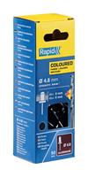Rapid Blindklinknagels Zwart | Ø4,8 x 12 mm | Incl. Boor | 50 Stuks - 5001471 - thumbnail