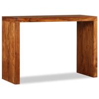 Wandtafel 110x40x76 cm hout met honingkleurige afwerking - thumbnail