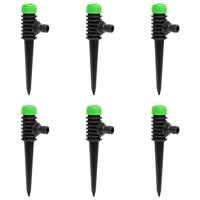VidaXL Sproeiers 6 st 3x6x19,5 cm abs en pp groen en zwart - thumbnail