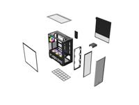 Thermaltake S380 TG ARGB Black Midi-tower PC-behuizing Zwart Zijvenster, Geïntegreerde verlichting, 2 voorgeïnstalleerde LED-ventilators - thumbnail