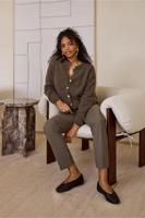 Studio Anneloes Anne Bonded Trousers 94819 Broek 7400 New Army - thumbnail