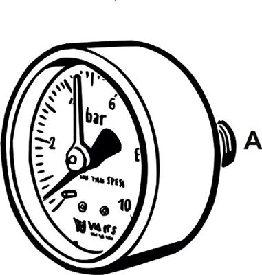 Cornat Manometer 1/4 (Voor Dm34/Dm1) - DMM14 Cornat Manometer 1/4 (Voor Dm34/Dm1) - DMM14