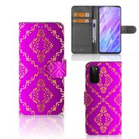 Wallet Case Samsung Galaxy S20 Barok Roze - thumbnail