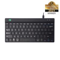 R-GO Tools Compact Break Toetsenbord Kabelgebonden QWERTY, US-Engels Zwart Ergonomisch - thumbnail