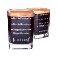 JoeFrex Espresso glas - met markeringen voor instellen machine - 1 stuk - thumbnail