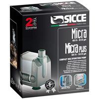 Sicce Micra-Plus Easy Line Aquarium/Fonteinpomp, 6,5 Watt, Max. Flow 600 liter per uur, 13mm Uitgang, Opvoerhoogte 0,85 Meter, Kabellengte 1,5 Meter, Geschikt voor elke Aquarium Toepassing - thumbnail