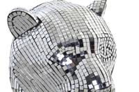 Decoratieve figuren DKD Home Decor 31 x 31 x 32 cm Zilverkleurig Luipaard Verchroomd - thumbnail