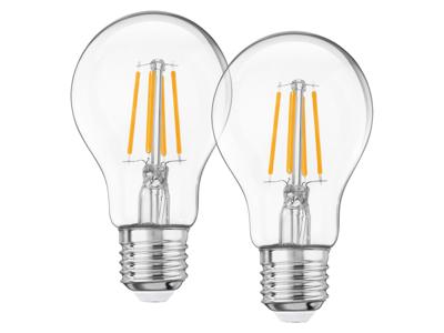 LIVARNO home 2 LED-lampen (Kogel E27 4,2 W 2 stuks)