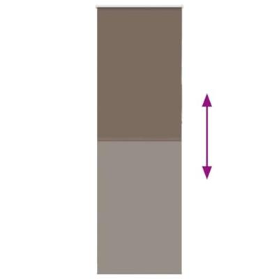 Rolgordijn verduisterend koffie 75x210 cm stofbreedte 70,7 cm