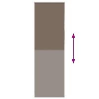 Rolgordijn verduisterend koffie 75x210 cm stofbreedte 70,7 cm - thumbnail