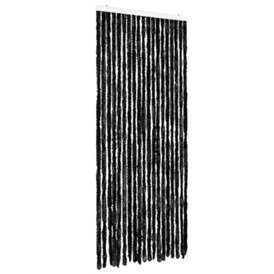VidaXL Vliegengordijn 56x185 cm chenille antraciet VidaXL Vliegengordijn 56x185 cm chenille antraciet