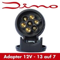 DINO 130007 Aanhangeradapter [Stekkerdoos, 13-polig - Stekker, 7-polig] ABS kunststof - thumbnail