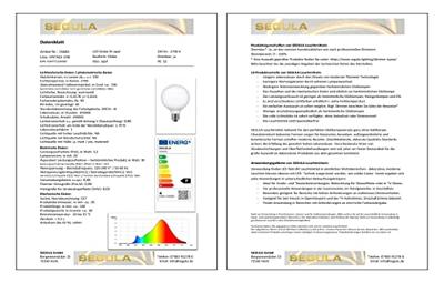 LED globe lamp 4W E27 filament Segula dimbaar Globe 55683