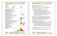 LED globe lamp 4W E27 filament Segula dimbaar Globe 55683 - thumbnail