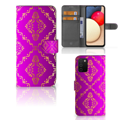Wallet Case Samsung Galaxy A03s Barok Roze Wallet Case Samsung Galaxy A03s Barok Roze