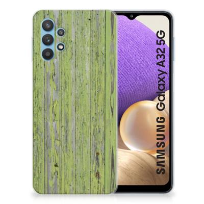 Samsung Galaxy A32 5G | Bumper Hoesje | Green Wood Samsung Galaxy A32 5G | Bumper Hoesje | Green Wood