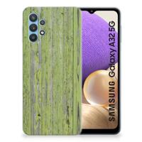 Samsung Galaxy A32 5G | Bumper Hoesje | Green Wood - thumbnail