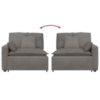 Modulaire bank Armleuning eindmodule met kussens 100 cm - thumbnail