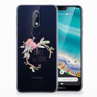 Nokia 7.1 Telefoonhoesje met Naam Boho Text - thumbnail