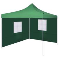 Vouwtent met 2 wanden 3x3 m groen - thumbnail