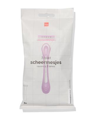 HEMA 3-blad scheermesjes - 8 stuks