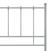 Bedframe metaal grijs 120x200 cm - thumbnail