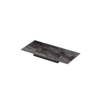INK Post Wastafel keramische slab envelop bak midden zonder kraangat 100x45x1 Venice brown glossy - thumbnail