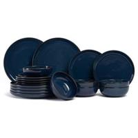 ASA Selection Serviesset Saisons - Midnight Blue - 18 delig / 6 personen - 6 dinerborden, 6 ontbijtborden en 6 kommen - thumbnail