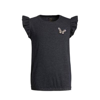 WE Fashion gemêleerd T-shirt zwart