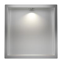 Inbouwnis BWS Albert 30x30x7 cm Met Led RVS Boss & Wessing - thumbnail