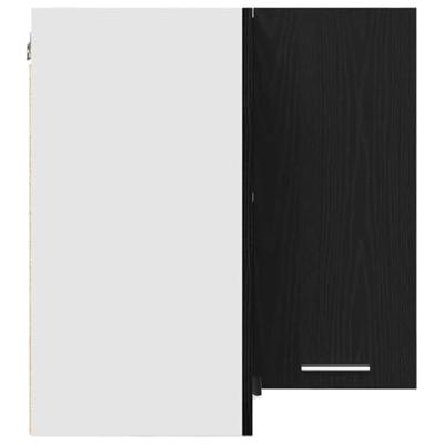 Hangkast Lyon Zwart Eiken 57 x 57 x 60 cm Bewerkt hout