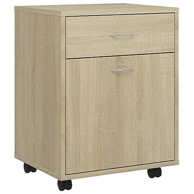 VidaXL Rolkast 45x38x54 cm bewerkt hout sonoma eikenkleurig