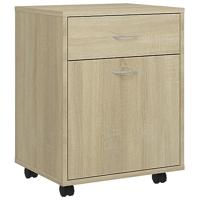 VidaXL Rolkast 45x38x54 cm bewerkt hout sonoma eikenkleurig - thumbnail